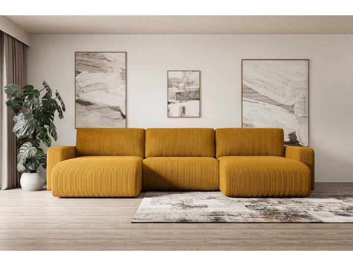 ALTDECOR Wohnlandschaft KLEEA-U, Couch mit Schlaffunktion, Wohnzimmer - Wohnlandschaft, Corner Sofa Bett Eckcouch Couch L-Form Schlafcouch Ausziehbar von ALTDECOR