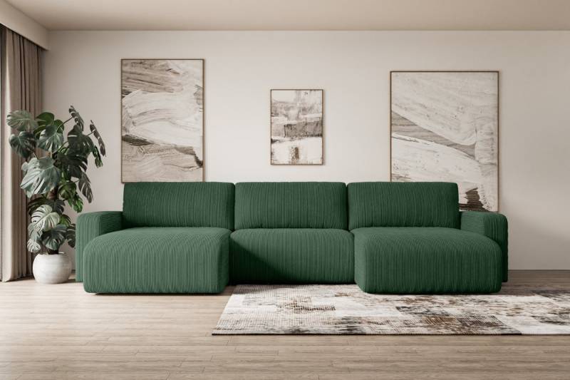 ALTDECOR Wohnlandschaft KLEEA-U, Couch mit Schlaffunktion, Wohnzimmer - Wohnlandschaft, Corner Sofa Bett Eckcouch Couch L-Form Schlafcouch Ausziehbar von ALTDECOR