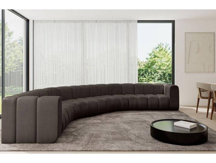 ALTDECOR Wohnlandschaft Lazro-U1, Corner Sofa U-Form Vielseitige Sofa Wohnlandschaft Wohnzimmer, FORWARDER_CURBSIDE, braun, Braun - Monolith 15 von ALTDECOR