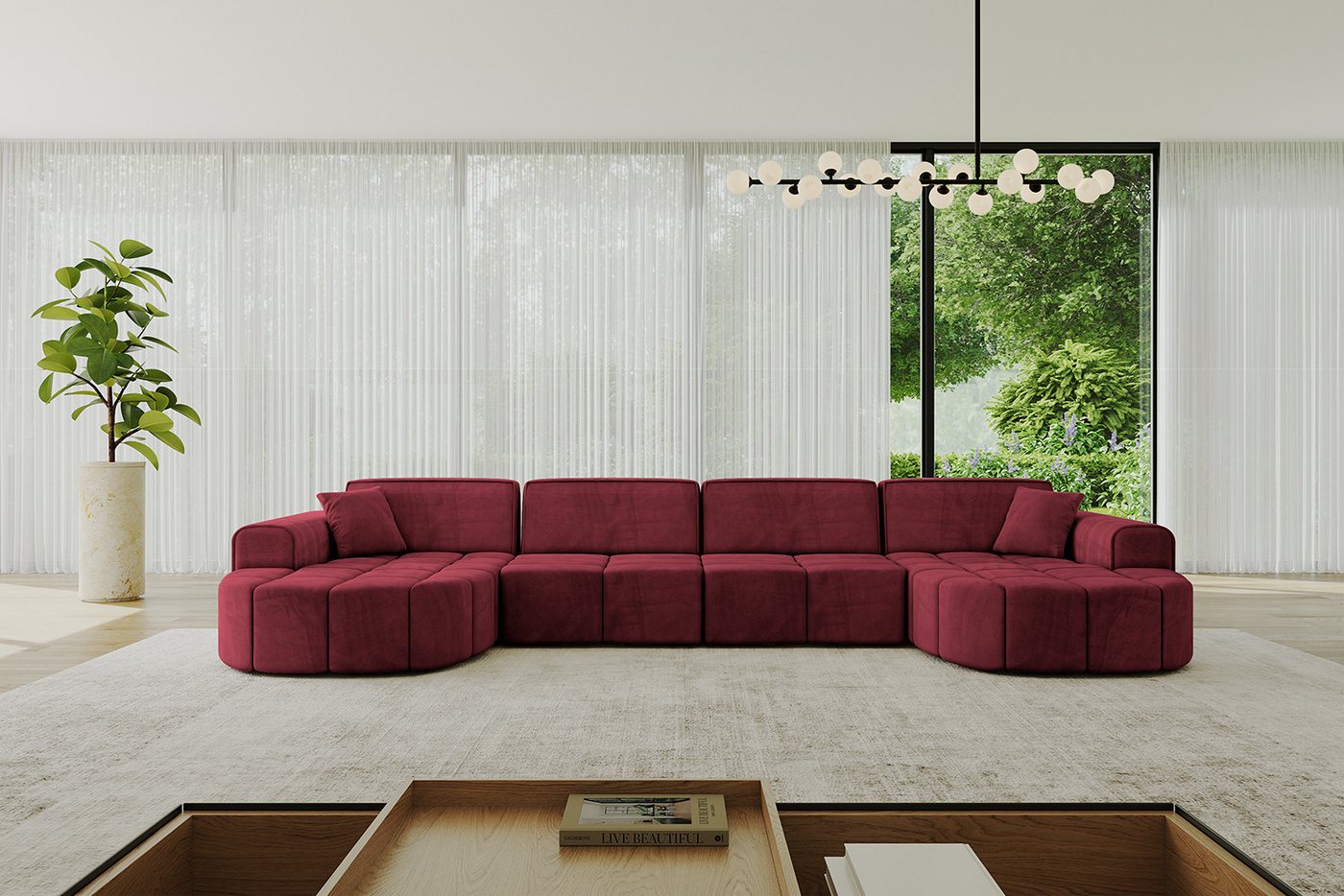 ALTDECOR Wohnlandschaft Livo-U2, Sofa Praktische Bequeme Funktionsecke Couch U-Form Eckcouch, Corner Sofa U-Form Vielseitige Sofa Wohnlandschaft Wohnzimmer ALTDECOR Wohnlandschaft Livo-U2, Sofa Praktische Bequeme Funktionsecke Couch U-Form Eckcouch, Corner Sofa U-Form Vielseitige Sofa Wohnlandschaft Wohnzimmer von ALTDECOR