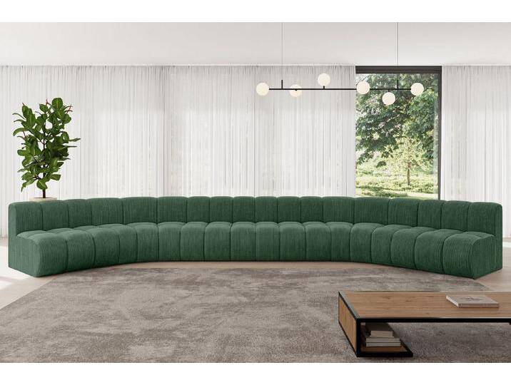 ALTDECOR Wohnlandschaft Montra-U2, Corner Sofa U-Form Vielseitige Sofa Wohnlandschaft Wohnzimmer, FORWARDER_CURBSIDE, grün, Grün - Poso 14 von ALTDECOR