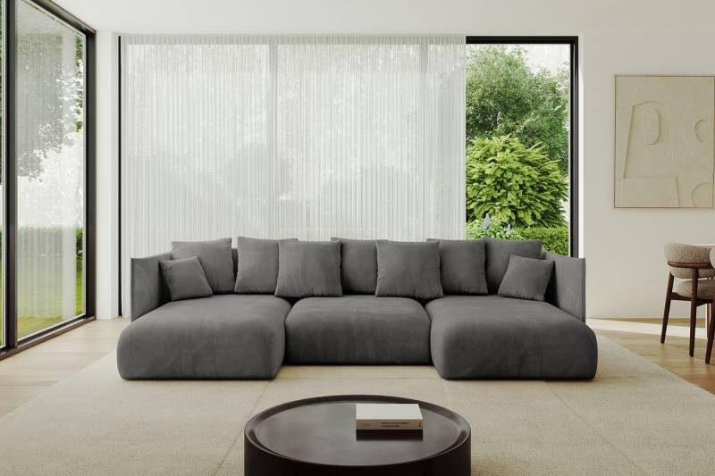 ALTDECOR Wohnlandschaft ONESK-U, Couch mit Schlaffunktion, Wohnzimmer - Ecksofa, Corner Sofa Bett Eckcouch Couch U-Form Schlafcouch Ausziehbar von ALTDECOR