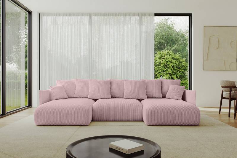 ALTDECOR Wohnlandschaft ONESK-U, Couch mit Schlaffunktion, Wohnzimmer - Ecksofa, Corner Sofa Bett Eckcouch Couch U-Form Schlafcouch Ausziehbar von ALTDECOR