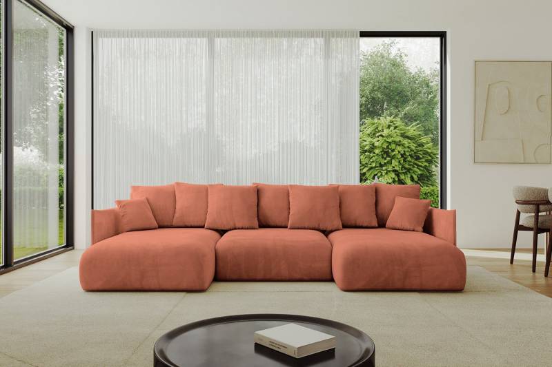 ALTDECOR Wohnlandschaft ONESK-U, Couch mit Schlaffunktion, Wohnzimmer - Ecksofa, Corner Sofa Bett Eckcouch Couch U-Form Schlafcouch Ausziehbar von ALTDECOR