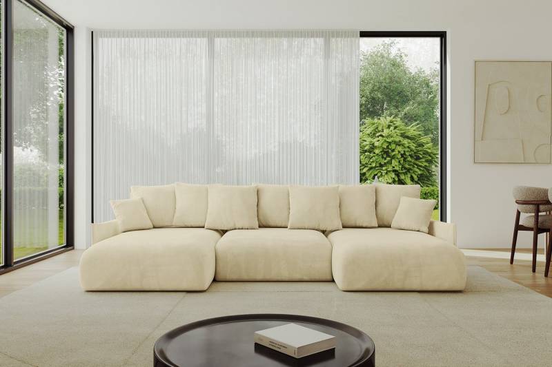 ALTDECOR Wohnlandschaft ONESK-U-v1, Corner Sofa Bett Eckcouch Couch U-Form Schlafcouch Ausziehbar von ALTDECOR