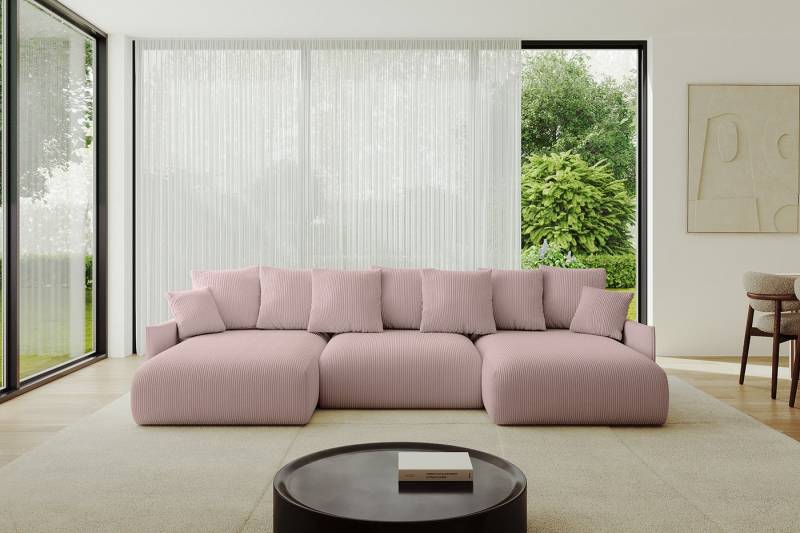 ALTDECOR Wohnlandschaft ONESK-U-v1, Couch mit Schlaffunktion, Wohnzimmer - Ecksofa, Corner Sofa Bett Eckcouch Couch U-Form Schlafcouch Ausziehbar von ALTDECOR