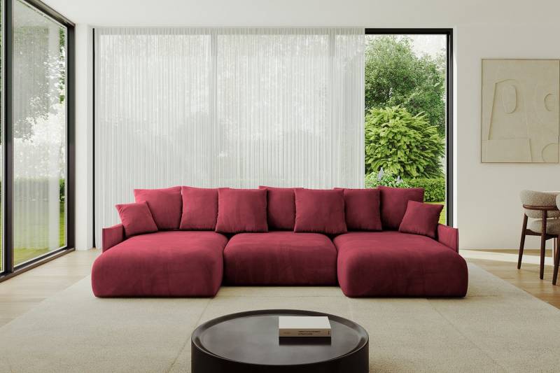 ALTDECOR Wohnlandschaft ONESK-U-v1, Couch mit Schlaffunktion, Wohnzimmer - Ecksofa, Corner Sofa Bett Eckcouch Couch U-Form Schlafcouch Ausziehbar von ALTDECOR