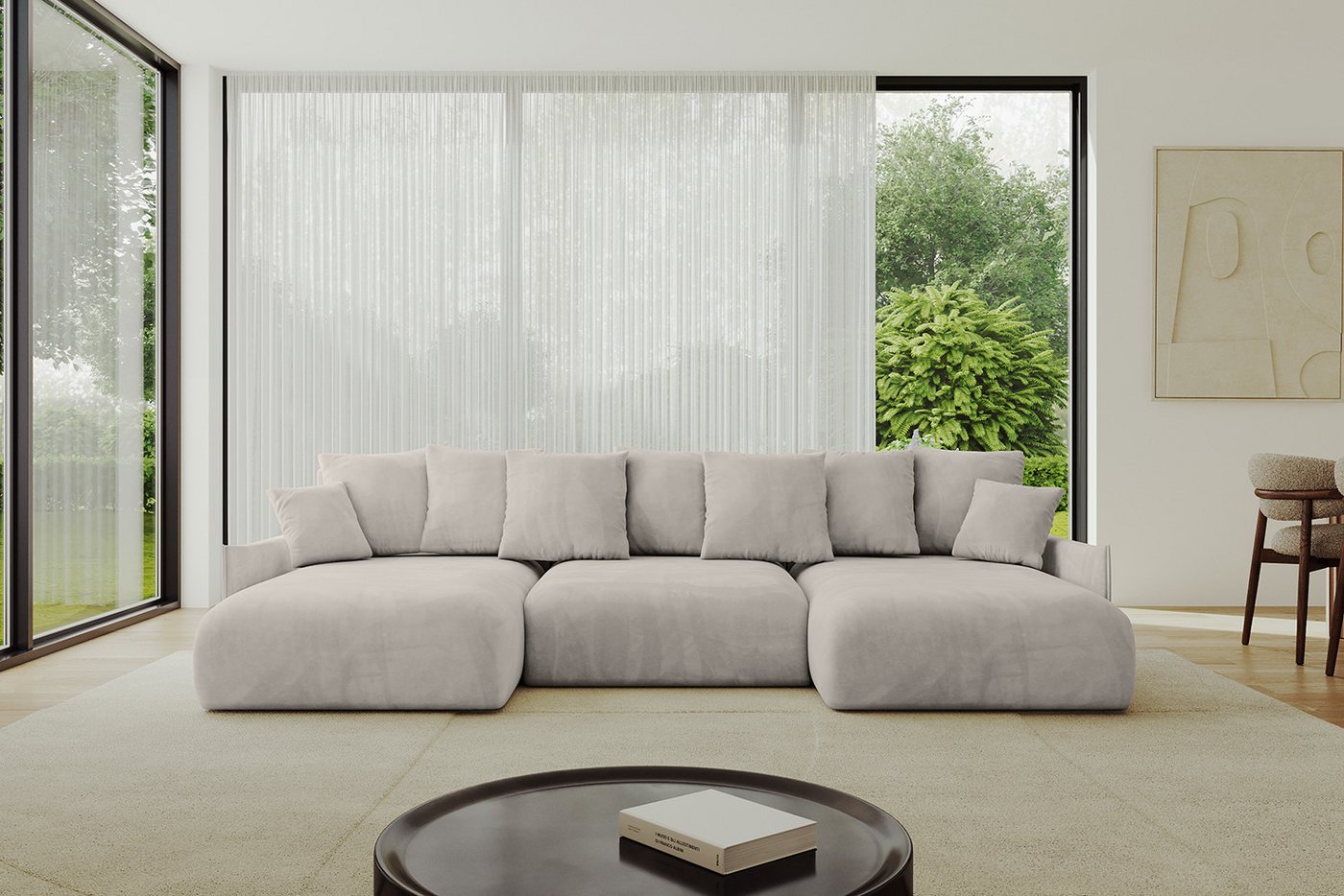 ALTDECOR Wohnlandschaft ONESK-U-v1, Couch mit Schlaffunktion, Wohnzimmer - Ecksofa, Corner Sofa Bett Eckcouch Couch U-Form Schlafcouch Ausziehbar ALTDECOR Wohnlandschaft ONESK-U-v1, Couch mit Schlaffunktion, Wohnzimmer - Ecksofa, Corner Sofa Bett Eckcouch Couch U-Form Schlafcouch Ausziehbar von ALTDECOR