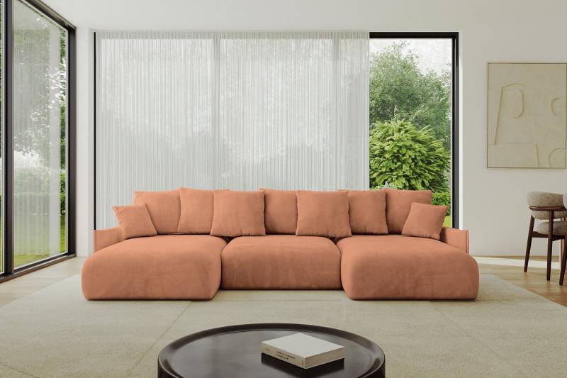 ALTDECOR Wohnlandschaft ONESK-U-v1, Couch mit Schlaffunktion, Wohnzimmer - Ecksofa, Corner Sofa Bett Eckcouch Couch U-Form Schlafcouch Ausziehbar von ALTDECOR