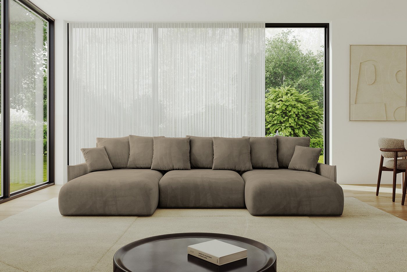 ALTDECOR Wohnlandschaft ONESK-U-v1, Couch mit Schlaffunktion, Wohnzimmer - Ecksofa, Corner Sofa Bett Eckcouch Couch U-Form Schlafcouch Ausziehbar ALTDECOR Wohnlandschaft ONESK-U-v1, Couch mit Schlaffunktion, Wohnzimmer - Ecksofa, Corner Sofa Bett Eckcouch Couch U-Form Schlafcouch Ausziehbar von ALTDECOR