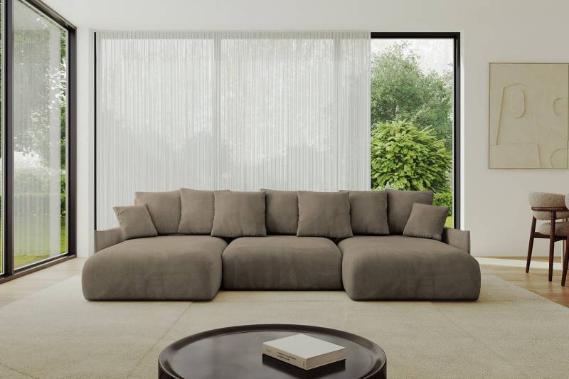 ALTDECOR Wohnlandschaft ONESK-U-v1, Couch mit Schlaffunktion, Wohnzimmer - Ecksofa, Corner Sofa Bett Eckcouch Couch U-Form Schlafcouch Ausziehbar von ALTDECOR