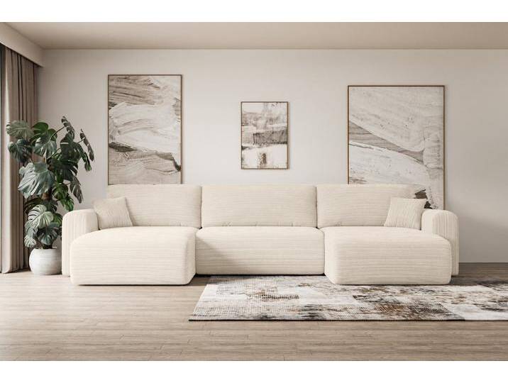 ALTDECOR Wohnlandschaft ORRO-U, Couch mit Schlaffunktion, Wohnzimmer - Wohnlandschaft, Corner Sofa Bett Eckcouch Couch L-Form Schlafcouch Ausziehbar von ALTDECOR