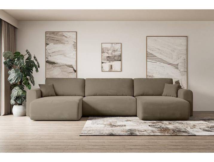 ALTDECOR Wohnlandschaft ORRO-U, Couch mit Schlaffunktion, Wohnzimmer - Wohnlandschaft, Corner Sofa Bett Eckcouch Couch L-Form Schlafcouch Ausziehbar von ALTDECOR