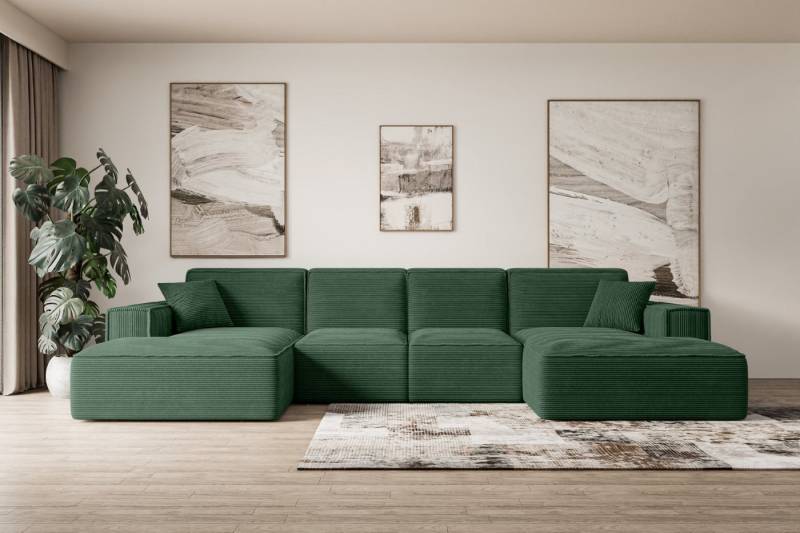 ALTDECOR Wohnlandschaft SIERRA-U, Sofa Praktische Bequeme Funktionsecke Couch U-Form Eckcouch, Corner Sofa U-Form Vielseitige Sofa Wohnlandschaft Wohnzimmer von ALTDECOR