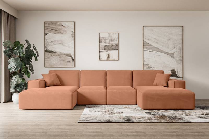 ALTDECOR Wohnlandschaft SIERRA-U, Sofa Praktische Bequeme Funktionsecke Couch U-Form Eckcouch, Corner Sofa U-Form Vielseitige Sofa Wohnlandschaft Wohnzimmer von ALTDECOR