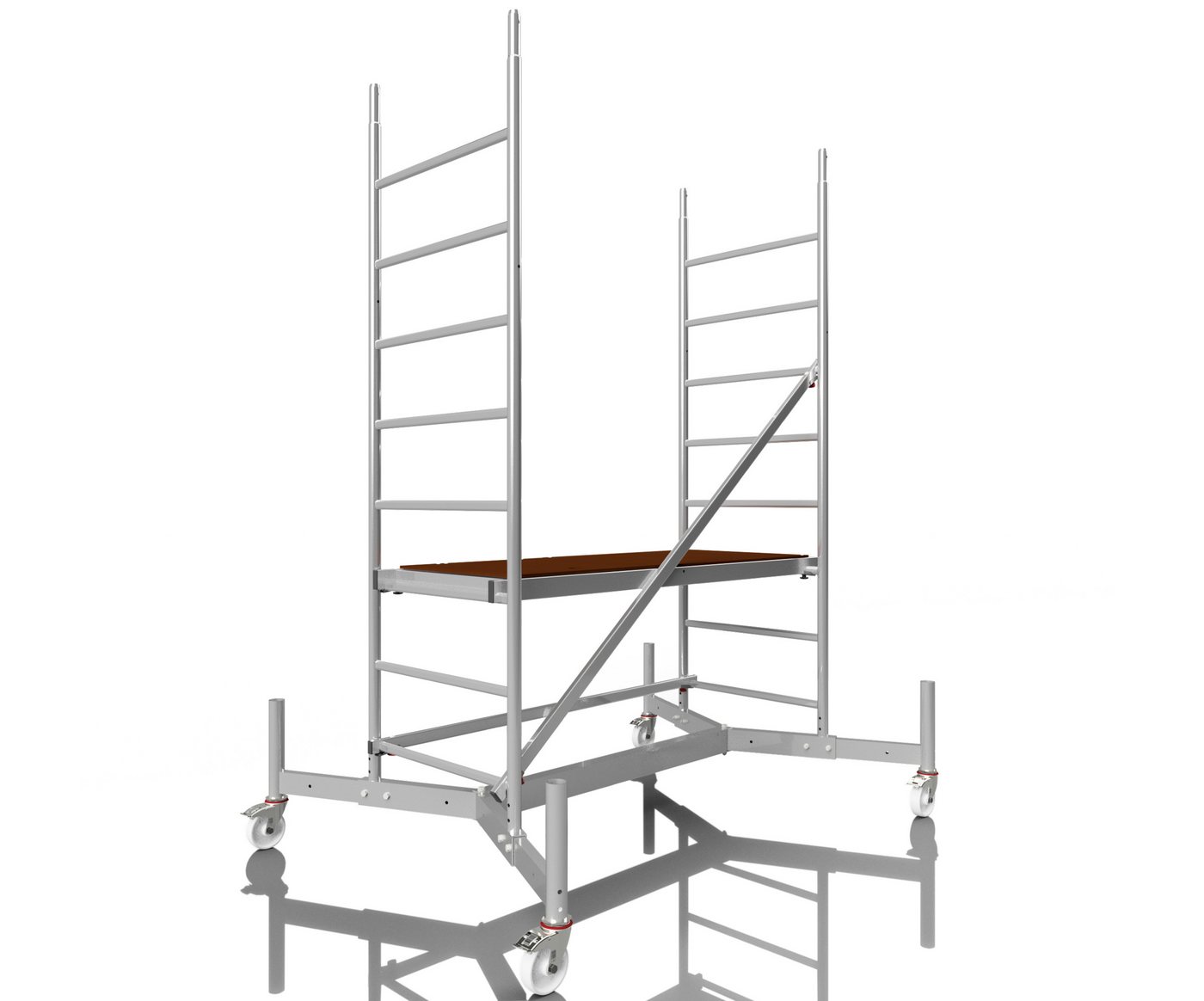 ALTEC Aluminium Fahrgerüst Rollfix 1.0 mit Ø125mm Rollen, teleskopierbare Traverse & Wandanker, maximale Arbeitshöhe 10 Meter ALTEC Aluminium Fahrgerüst Rollfix 1.0 mit Ø125mm Rollen, teleskopierbare Traverse & Wandanker, maximale Arbeitshöhe 10 Meter von ALTEC Aluminium