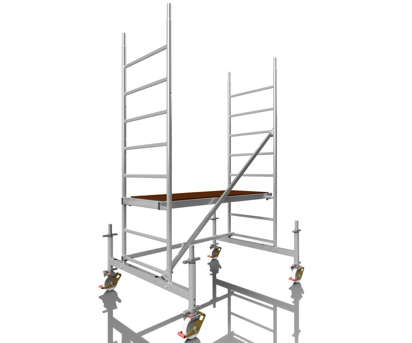 ALTEC Aluminium Fahrgerüst Rollfix 1.0 mit Ø150mm Rollen, Standardtraverse & Wandanker, maximale Arbeitshöhe 10 Meter ALTEC Aluminium Fahrgerüst Rollfix 1.0 mit Ø150mm Rollen, Standardtraverse & Wandanker, maximale Arbeitshöhe 10 Meter von ALTEC Aluminium