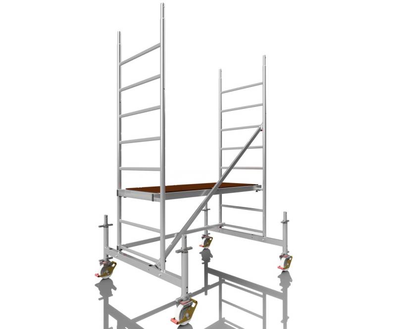 ALTEC Aluminium Fahrgerüst Rollfix 1.0 mit Ø150mm Rollen, Standardtraverse & Wandanker, maximale Arbeitshöhe 10 Meter ALTEC Aluminium Fahrgerüst Rollfix 1.0 mit Ø150mm Rollen, Standardtraverse & Wandanker, maximale Arbeitshöhe 10 Meter von ALTEC Aluminium