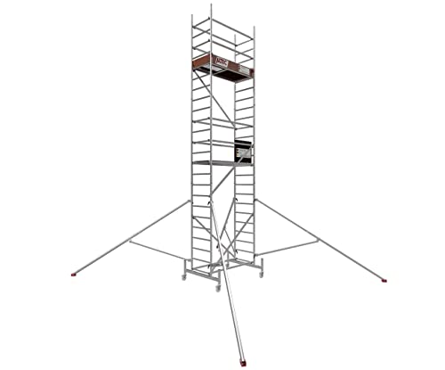 ALTEC Rollfix® 1.0 700 | 7m AH | Rollen (Ø125mm) | Standardtraverse | Dreieckausleger | Made in Germany | TÜV | belastbar 200kg/m² | Alu | Norm - DIN EN 1004-1 | Baugerüst | Fahrgerüst von Altec