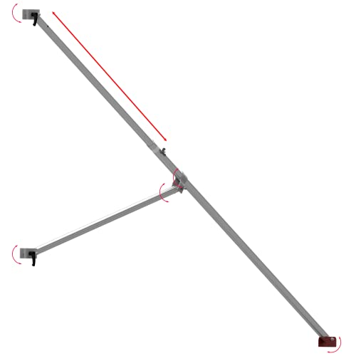 ALTEC Rollfix Aluminium Ausleger | teleskopierbar | 2,20 m bis 3,60 m | 4 Stk. | kein Ballast notwendig von Altec