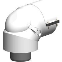 Alternative Haustechnik - Atec Kontroll-Bogen PolyClassic 87°, konzentrisch,, dn 60/100 von ALTERNATIVE HAUSTECHNIK