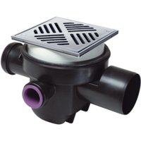 Alternative Haustechnik - Kessel Grundkörper Der Universale dn 100 mit Rückstauschutz, Rost Edelstahl von ALTERNATIVE HAUSTECHNIK