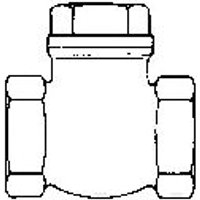 Alternative Haustechnik - Rückschlagklappe 1.4408 g 11/2" PN16 Sitzdichtung metallisch von ALTERNATIVE HAUSTECHNIK
