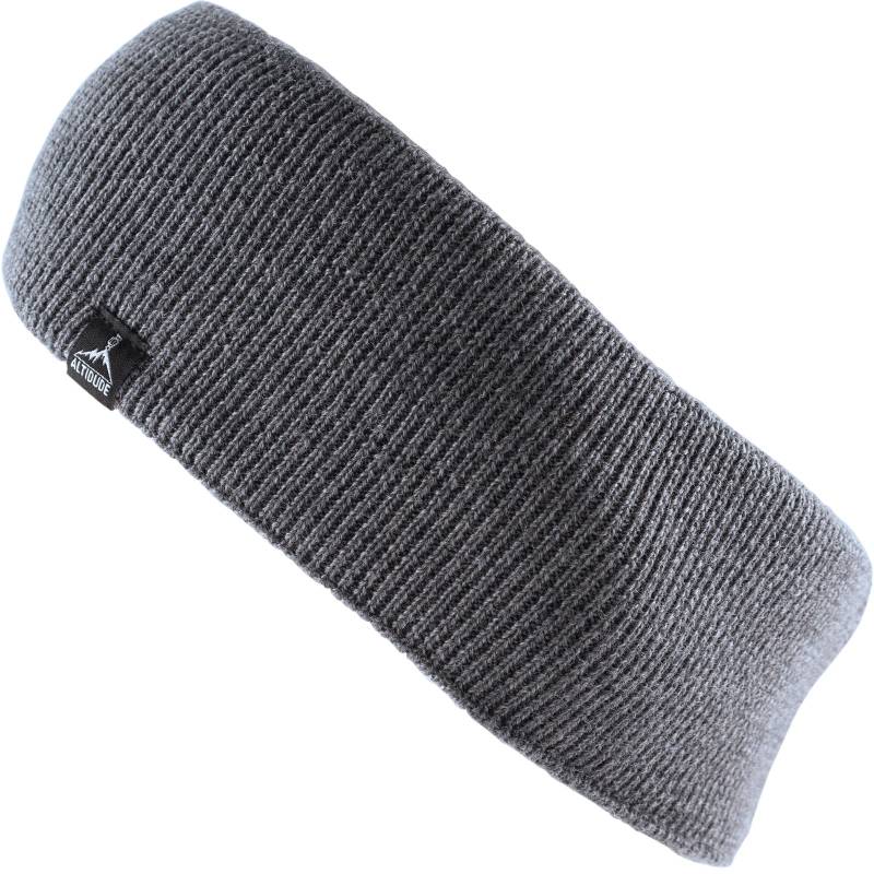 ALTIDUDE Headband Rip Strick Stirnband Kopfband Ohren Schützer 100%Merino Wolle-grey von ALTIDUDE