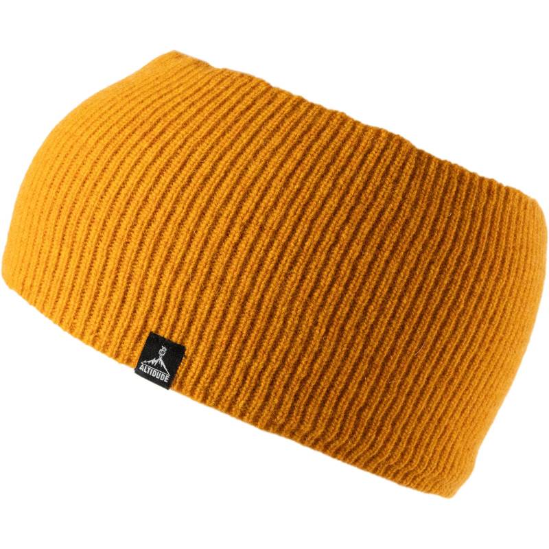 ALTIDUDE Merino Stirnband Hermit Ripp Strick Kopfband Ohren Schützer Lamm Wolle-Deep Yellow von ALTIDUDE