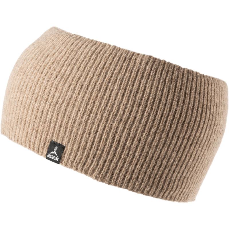 ALTIDUDE Merino Stirnband Hermit Ripp Strick Kopfband Ohren Schützer Lamm Wolle-sand von ALTIDUDE