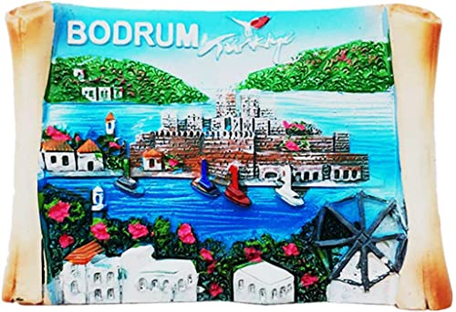 Bodrum Türkei Magnet Kühlschrank Kühlschrank Magnet Dekoration Aufkleber Souvenir Harz Handwerk Küche Whiteboard von ALTKO