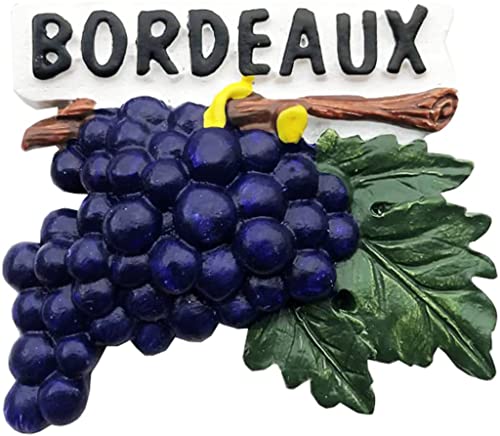 Bordeaux Frankreich Traube Bordeaux Magnet Kühlschrank Kühlschrank Magnet Dekoration Aufkleber Souvenir Harz Handwerk Küche Whiteboard von ALTKO
