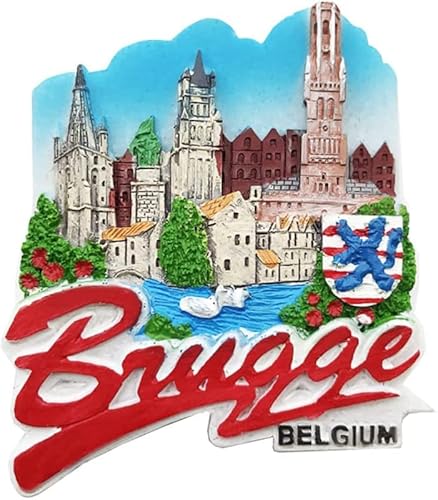 Brugge Belgien Magnet Kühlschrank Kühlschrank Magnet Dekoration Aufkleber Souvenir Harz Handwerk Küche Whiteboard von ALTKO