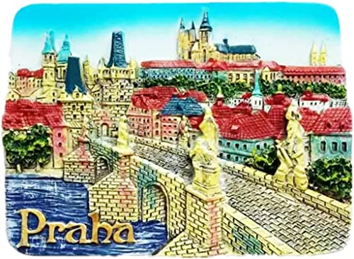 Charles Bridge Praha Tschechischer Magnet Kühlschrank Kühlschrank Magnet Dekoration Aufkleber Souvenir Harz Handwerk Küche Whiteboard von ALTKO