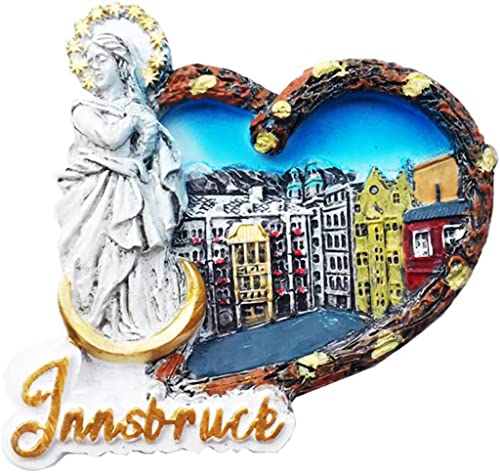 Innsbruck Österreich Innsbruck Magnet Kühlschrank Kühlschrank Magnet Dekoration Aufkleber Souvenir Harz Handwerk Küche Whiteboard von ALTKO