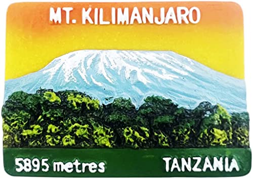 Kilimanjaro Tansania Magnet Kühlschrank Kühlschrank Magnet Dekoration Aufkleber Souvenir Harz Handwerk Küche Whiteboard von ALTKO