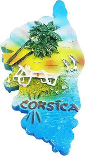 Korsika Karte Korsika Magnet Kühlschrank Kühlschrank Magnet Dekoration Aufkleber Souvenir Harz Handwerk Küche Whiteboard von ALTKO