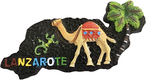 Lanzarote Spanien Karte Lanzarote Magnet Kühlschrank Kühlschrank Magnet Dekoration Aufkleber Souvenir Harz Handwerk Küche Whiteboard von ALTKO