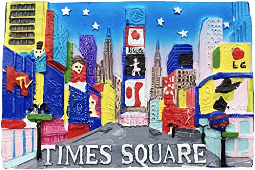 New York Time Square USA New York Magnet Kühlschrank Kühlschrank Magnet Dekoration Aufkleber Souvenir Harz Handwerk Küche Whiteboard von ALTKO