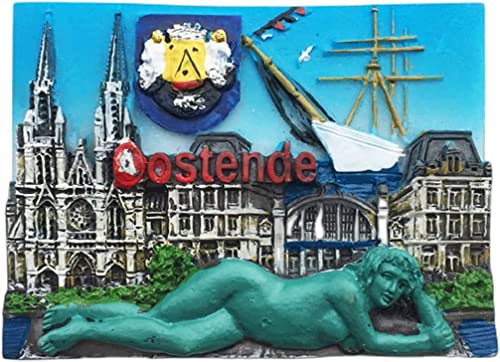 Ostend Belgien Magnet Kühlschrank Kühlschrank Magnet Dekoration Aufkleber Souvenir Harz Handwerk Küche Whiteboard von ALTKO