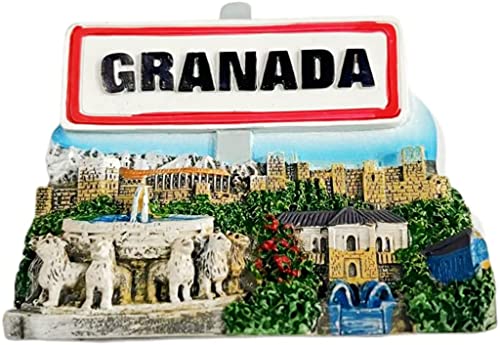 Spanien Granada Granada Magnet Kühlschrank Kühlschrank Magnet Dekoration Aufkleber Souvenir Harz Handwerk Küche Whiteboard von ALTKO