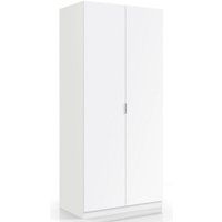 Altri - Kleiderschrank 81,5x52x180h cm mit 2 Türen und 1 Einlegeboden mattweiß – Magnolia von ALTRI