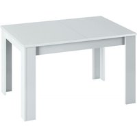 Ausziehbarer Tisch Midland, Ausziehbarer Esstisch, Ausziehbarer Esstisch mit Verlängerung, cm 140/190x90h78, Weiß von ALTRI