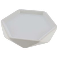 Altri - Seifenschale aus steinzeug in rautenform - weiss - Tendance von ALTRI