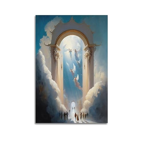 ALTUY Jesus-Poster Himmelfahrt in den Himmel, dekoratives Gemälde, Leinwand-Poster, 30 x 45 cm von ALTUY