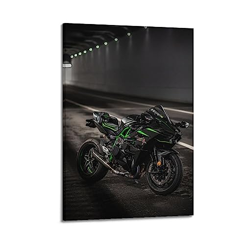 ALTUY Motorrad-Poster Kawasaki Ninja H2 R Motorrad dekorative Malerei Leinwand Poster 20 x 30 cm von ALTUY