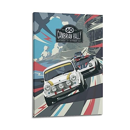ALTUY Rennwagen-Poster für Rallye Automobile Monte-Carlo dekoratives Gemälde Leinwand Poster 20 x 30 cm von ALTUY