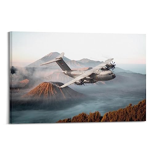 Kampfflugzeug-Poster Airbus A400M Dekoratives Gemälde Leinwand Wand und Kunst Bild Familie Schlafzimmer Dekor 30 x 45 cm von ALTUY