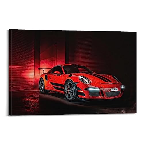 Sportauto-Poster für Porsche 911 GT3 RS Super Car Dekorative Malerei Leinwand Wand und Kunst Bild Familie Schlafzimmer Dekor 30 x 45 cm von ALTUY