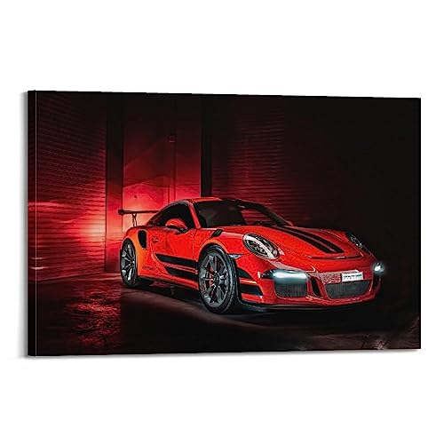 Sportauto-Poster für Porsche 911 GT3 RS Super Car Dekorative Malerei Leinwand Wand und Kunst Bild Familie Schlafzimmer Dekor 40 x 60 cm von ALTUY